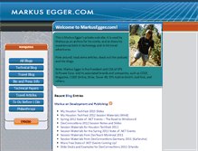 Tablet Screenshot of markusegger.com